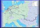 Wasserstrassenkarte Europa